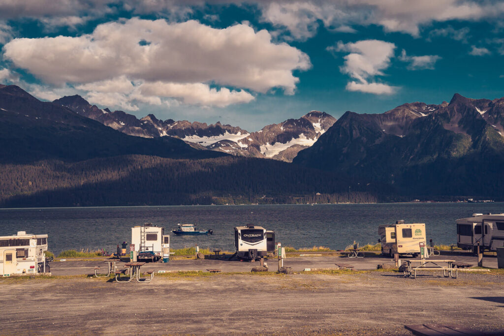 RV campground in seward, Alaska